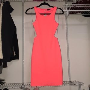 Neon pink dress